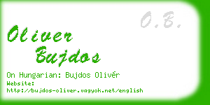 oliver bujdos business card
